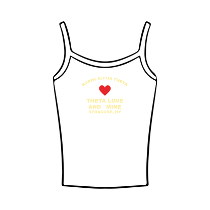 Syracuse University x Kappa Alpha Theta 'Optional Spring Semester Merch' Spaghetti Tank