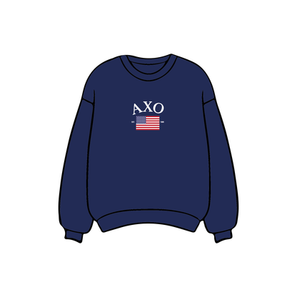 Texas Christian University x Alpha Chi Omega 'USA' Crewneck