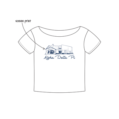 Texas Tech University x Alpha Delta Pi 'Recruitment shirts' Brynn Cut Off Tee