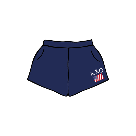 Texas Christian University x Alpha Chi Omega 'USA' Sweatshorts