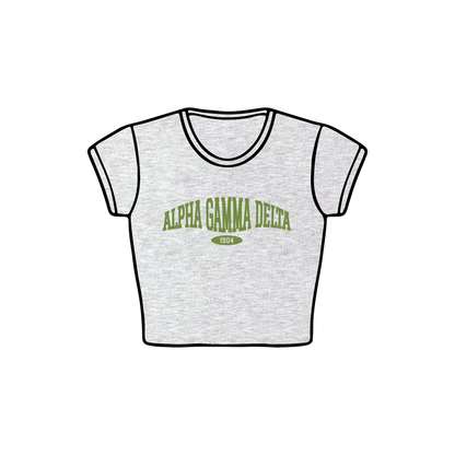 Texas State University x Alpha Gamma Delta 'Fall Primary PR' Baby Tee