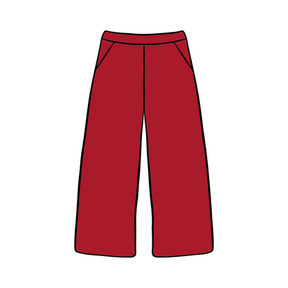 University of Alabama x Alpha Chi Omega 'Spring Merch 2025' Wide-leg Sweatpants