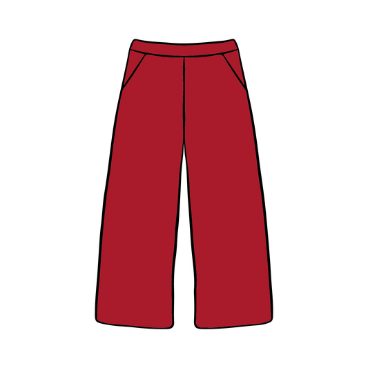 University of Alabama x Alpha Chi Omega 'Spring Merch 2025' Wide-leg Sweatpants