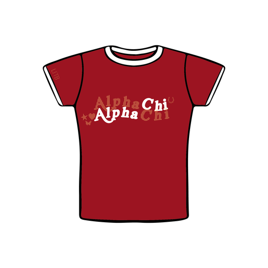 University of Arizona x Alpha Chi Omega 'Fall Rush 2025 Lucky Charm' Baby Tee