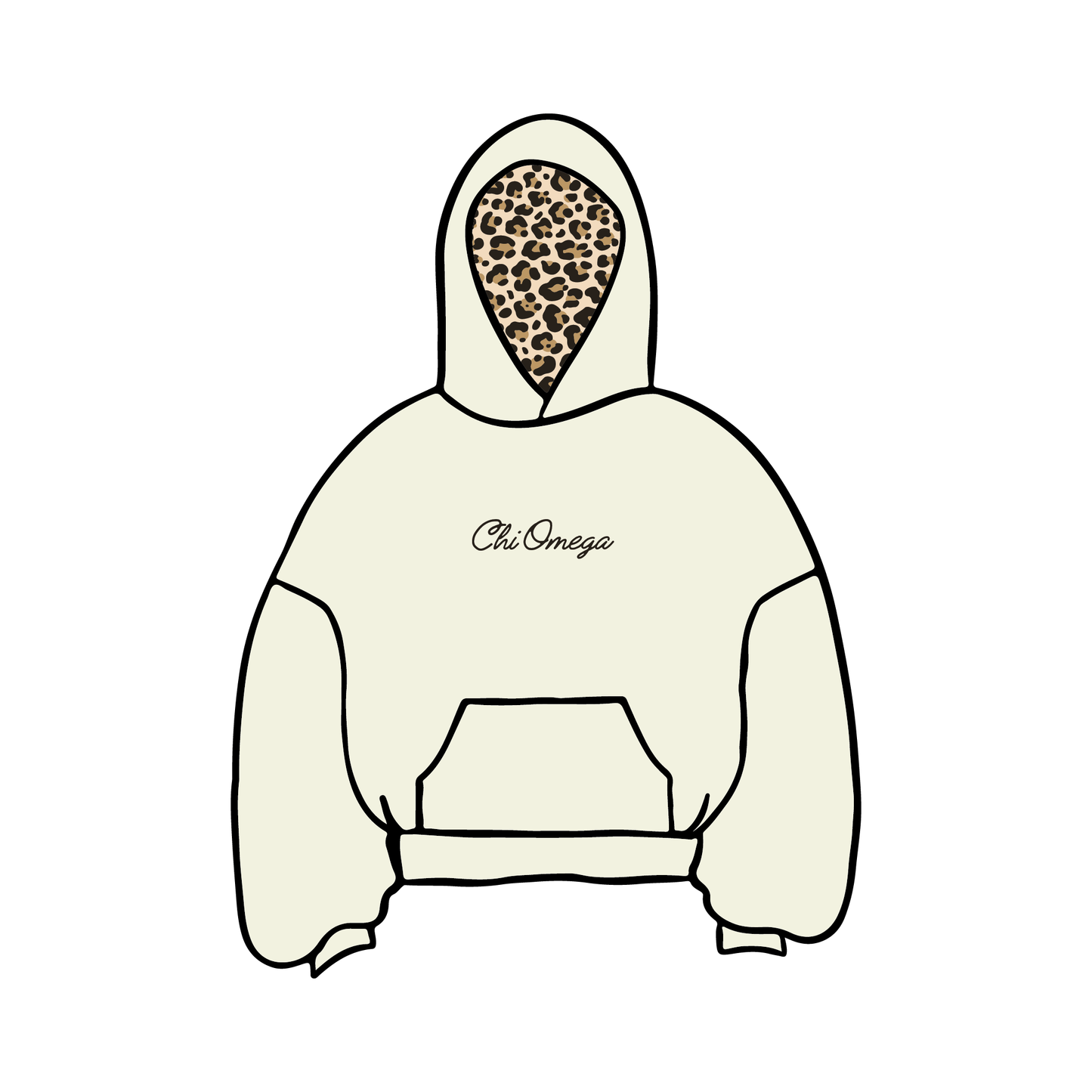 University of California, Los Angeles x Chi Omega 'Cheetah' Hoodie