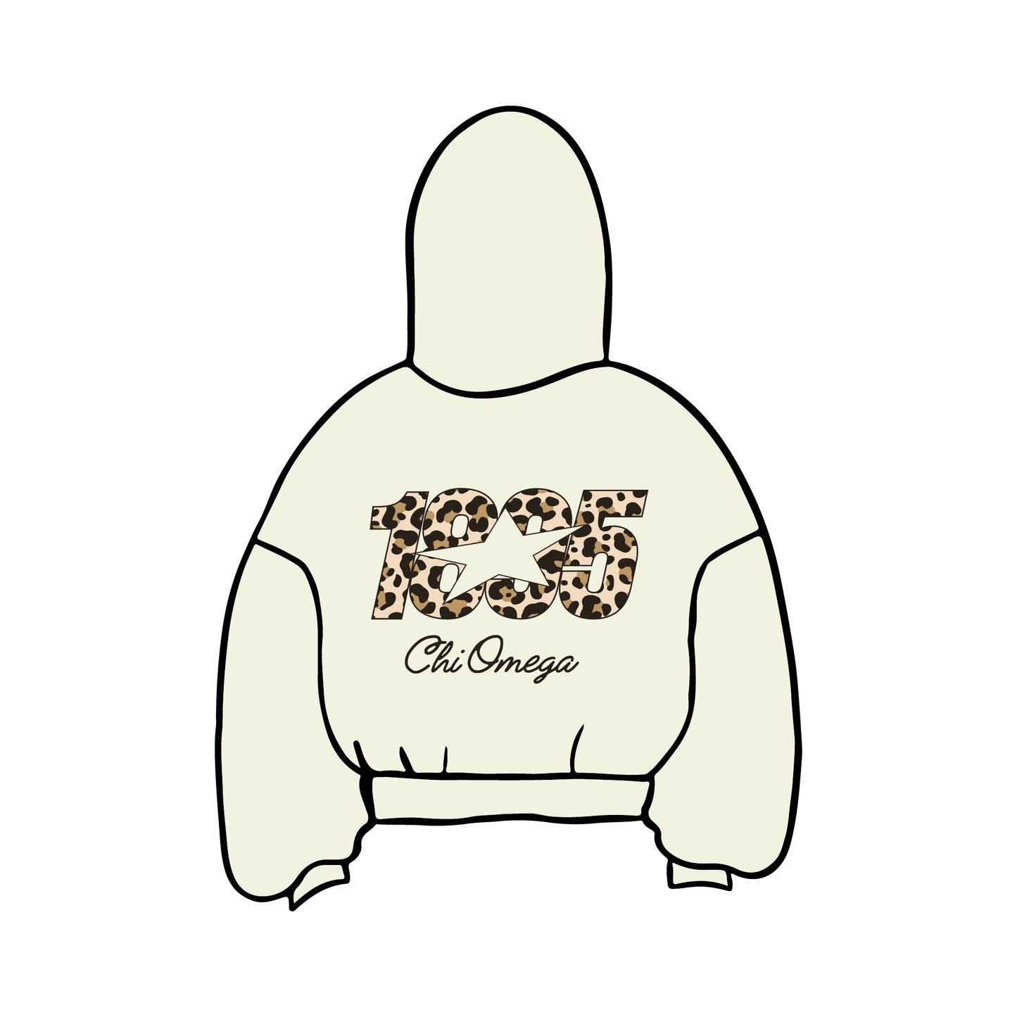 University of California, Los Angeles x Chi Omega 'Cheetah' Hoodie
