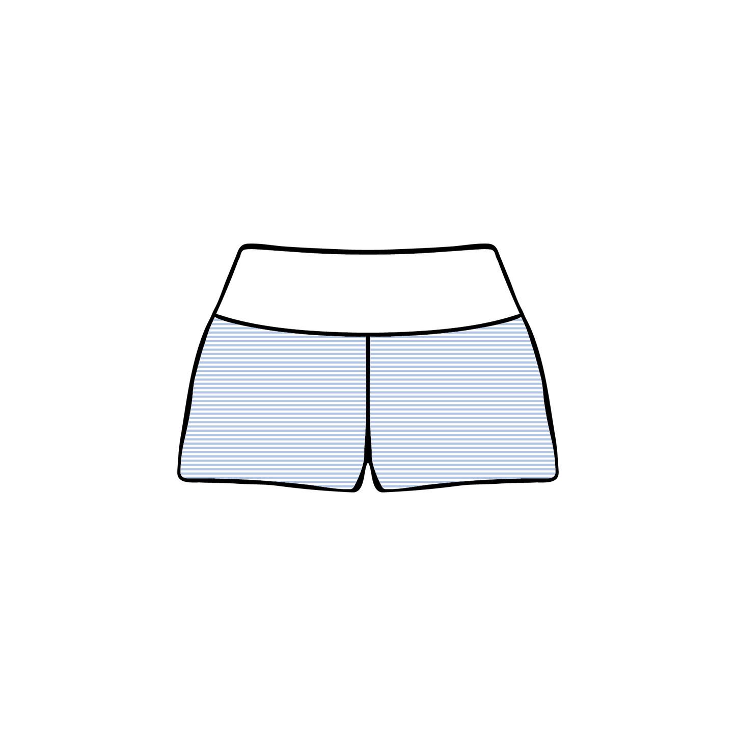 University of California, Santa Barbara x Alpha Phi 'Senior Merch' Fold-over Shorts