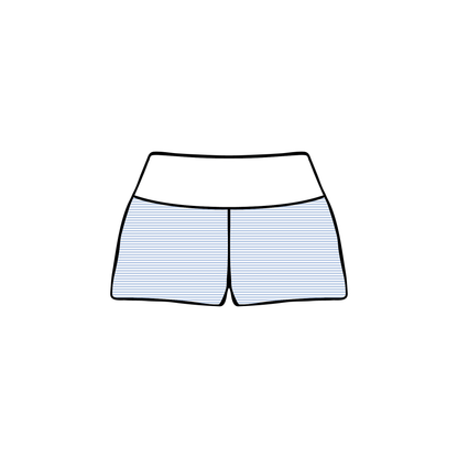 University of California, Santa Barbara x Alpha Phi 'Senior Merch' Fold-over Shorts