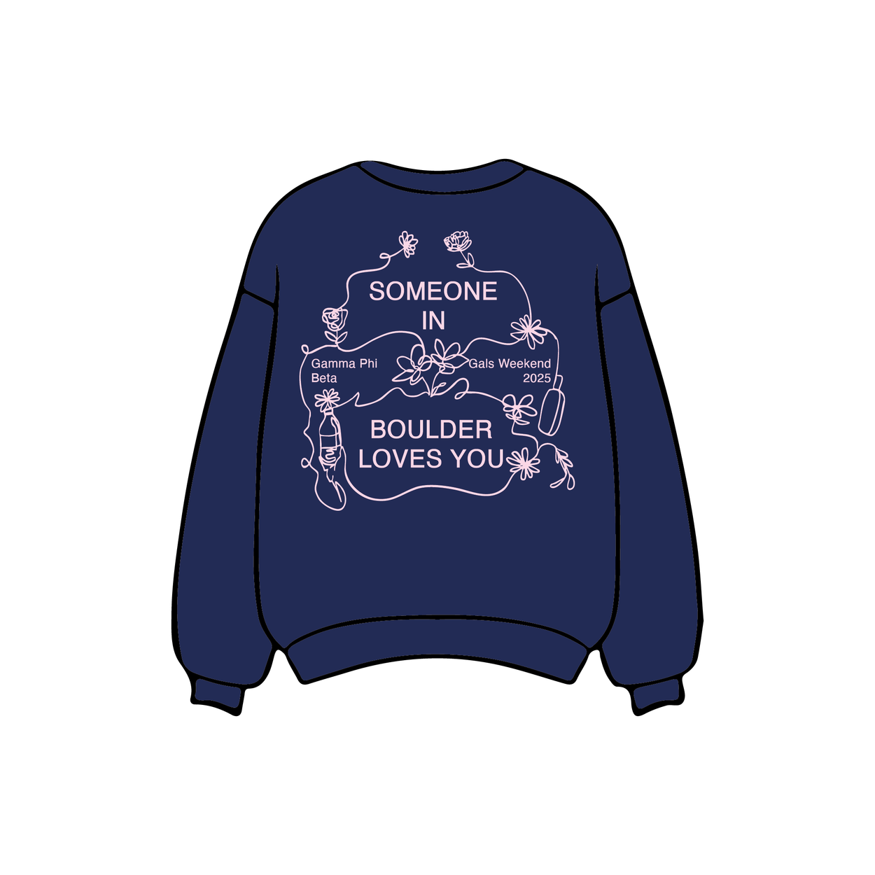 University of Colorado Boulder x Gamma Phi Beta 'Gals Weekend 2025' Crewneck