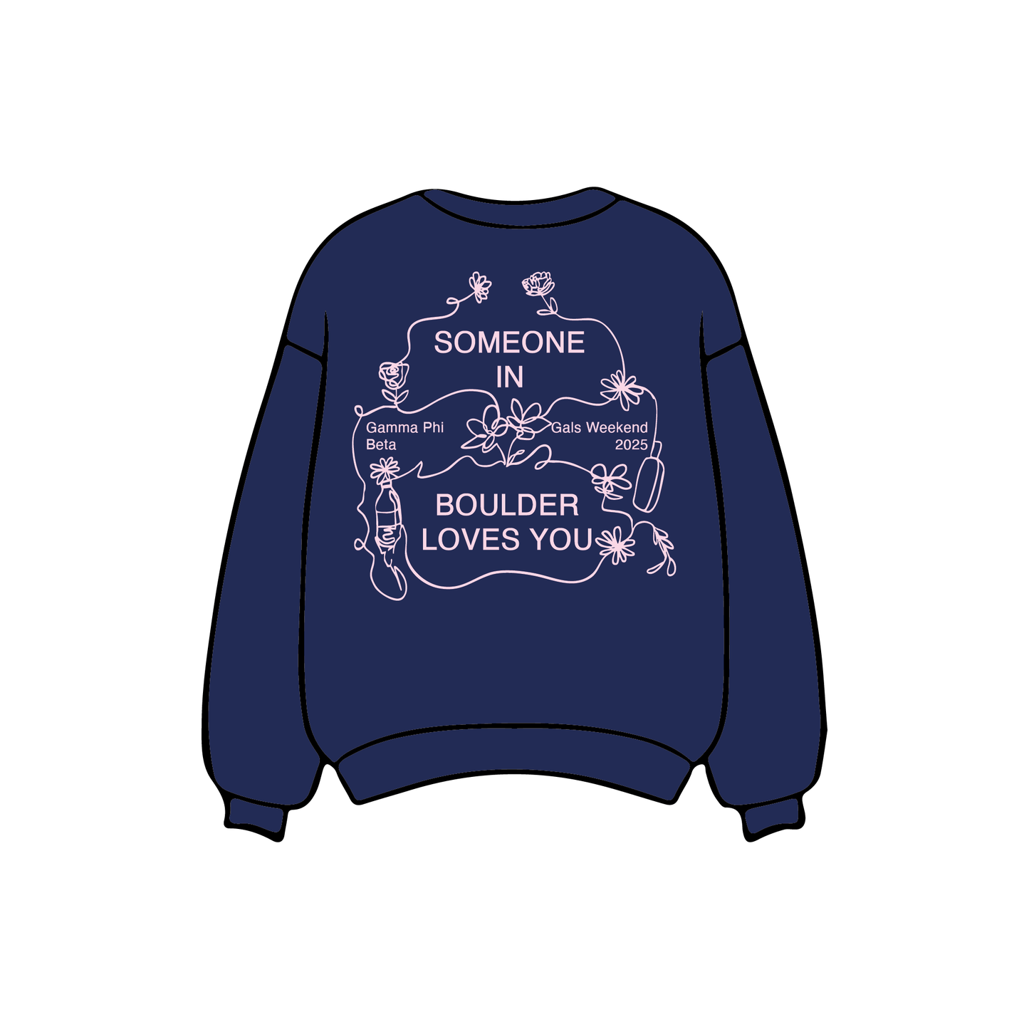 University of Colorado Boulder x Gamma Phi Beta 'Gals Weekend 2025' Crewneck