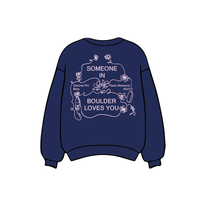 University of Colorado Boulder x Gamma Phi Beta 'Gals Weekend 2025' Crewneck