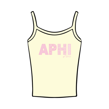 University of Delaware x Alpha Phi 'Spring Merch Release' Spaghetti Tank Top