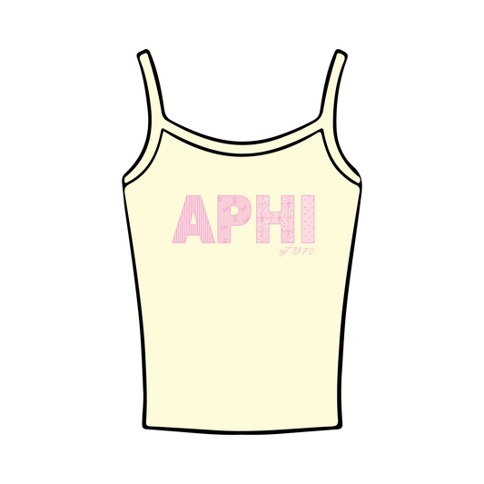 University of Delaware x Alpha Phi 'Spring Merch Release' Spaghetti Tank Top