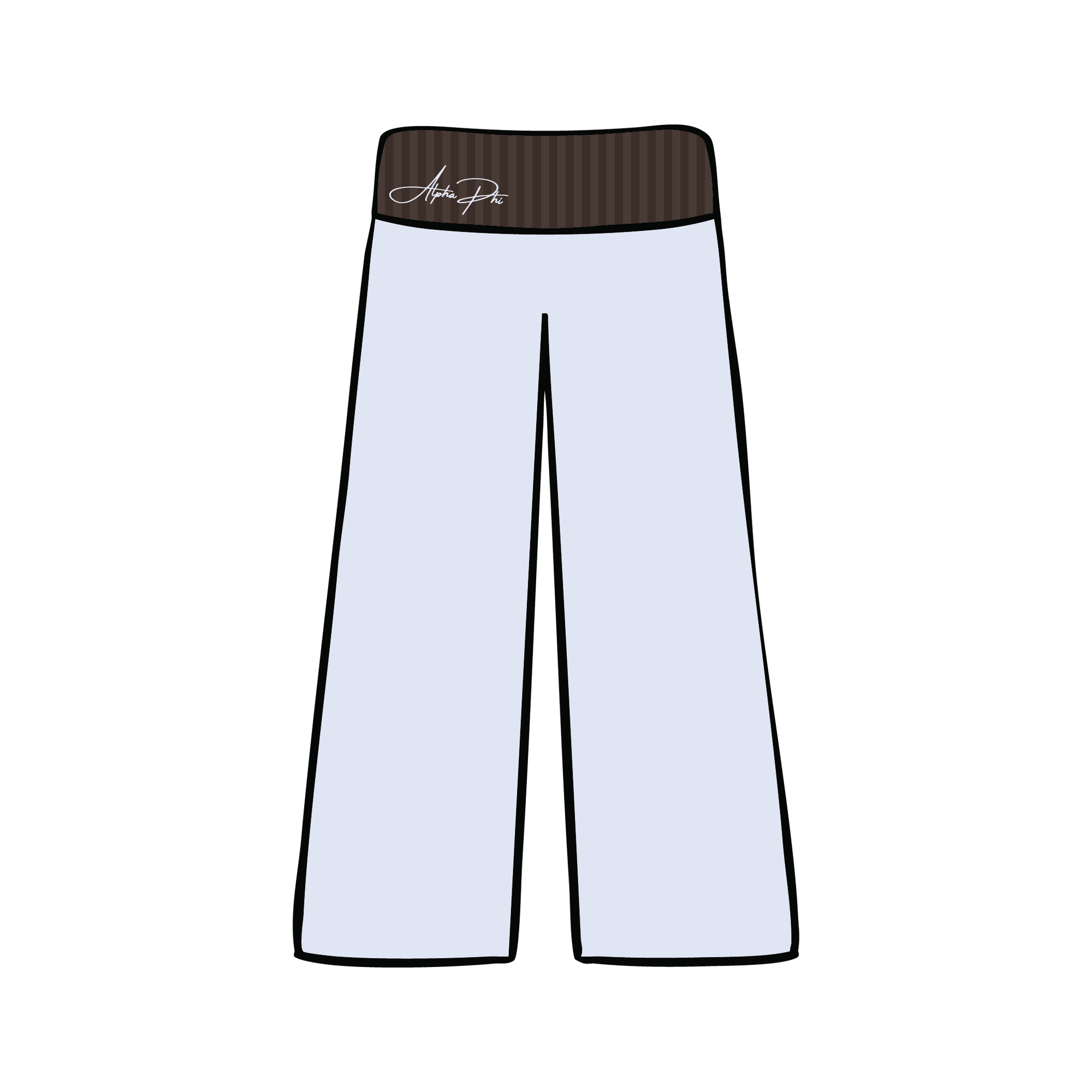 University of Delaware x Alpha Phi 'Spring Semester Drop' Foldover Pants
