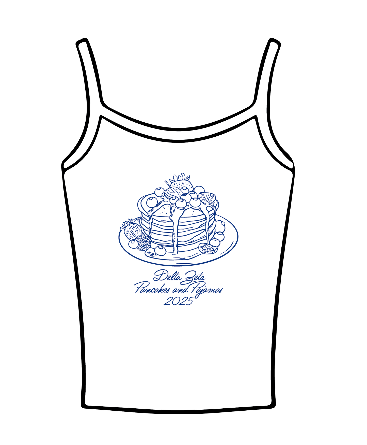 University of Florida x Delta Zeta 'New Member Retreat' Spaghetti Tank Top