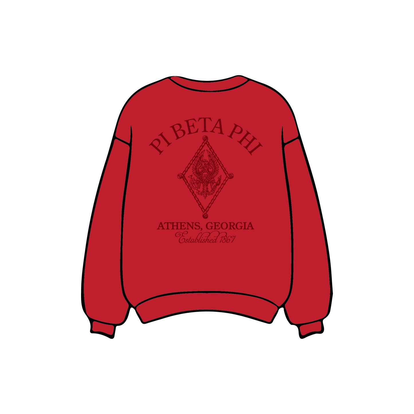 University of Georgia x Pi Beta Phi 'Fall 2025' Crewneck