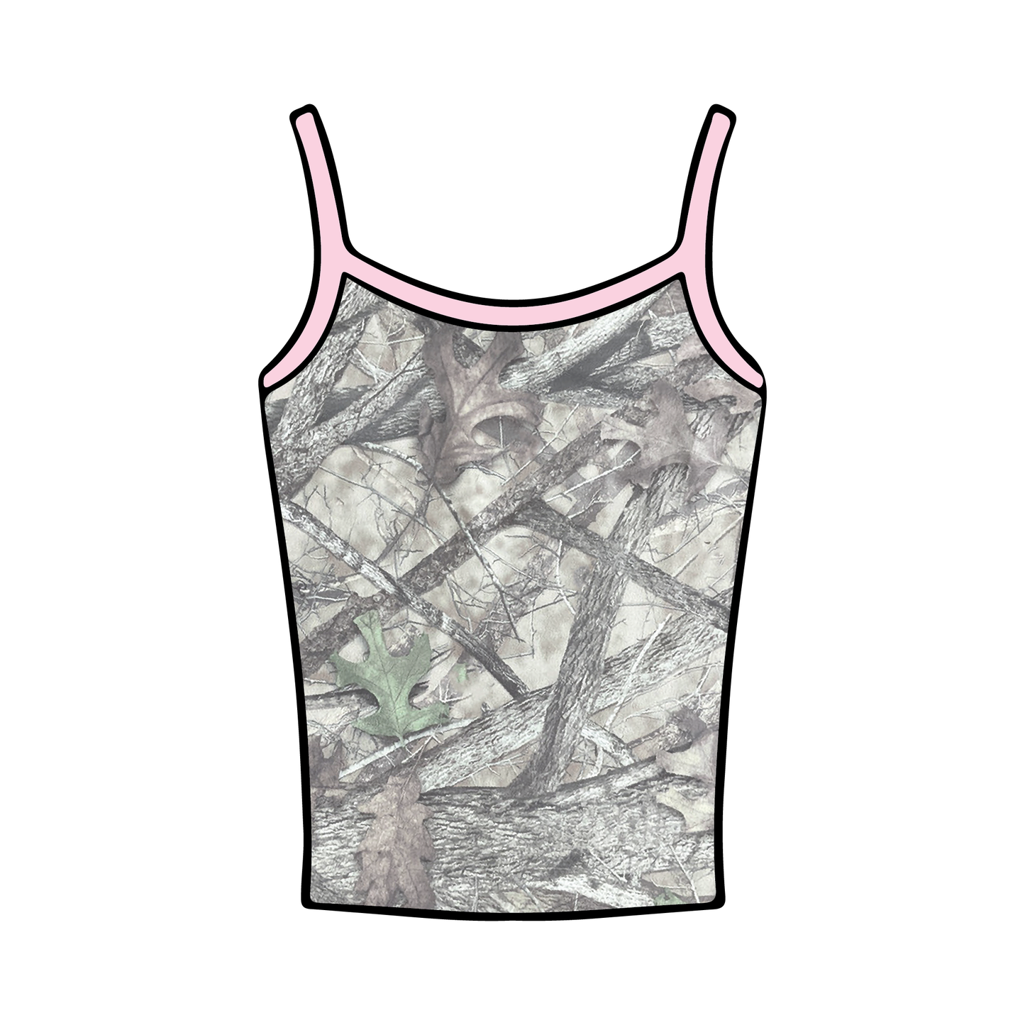 University of Illinois Urbana-Champaign x Alpha Delta Pi 'Camo' Spaghetti Tank Top