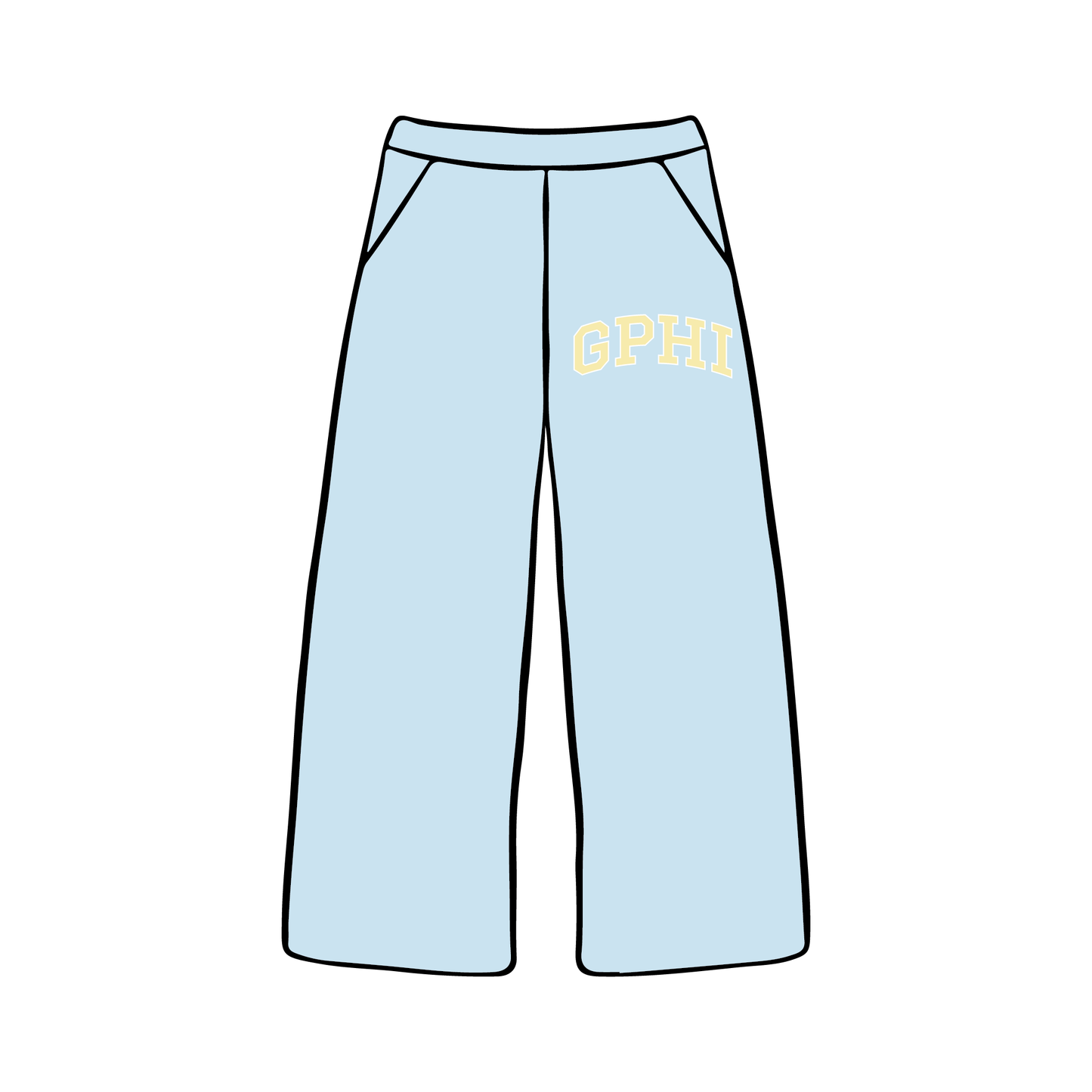 University of Illinois Urbana-Champaign x Gamma Phi Beta 'Fall Merch' Wide-leg Sweatpants