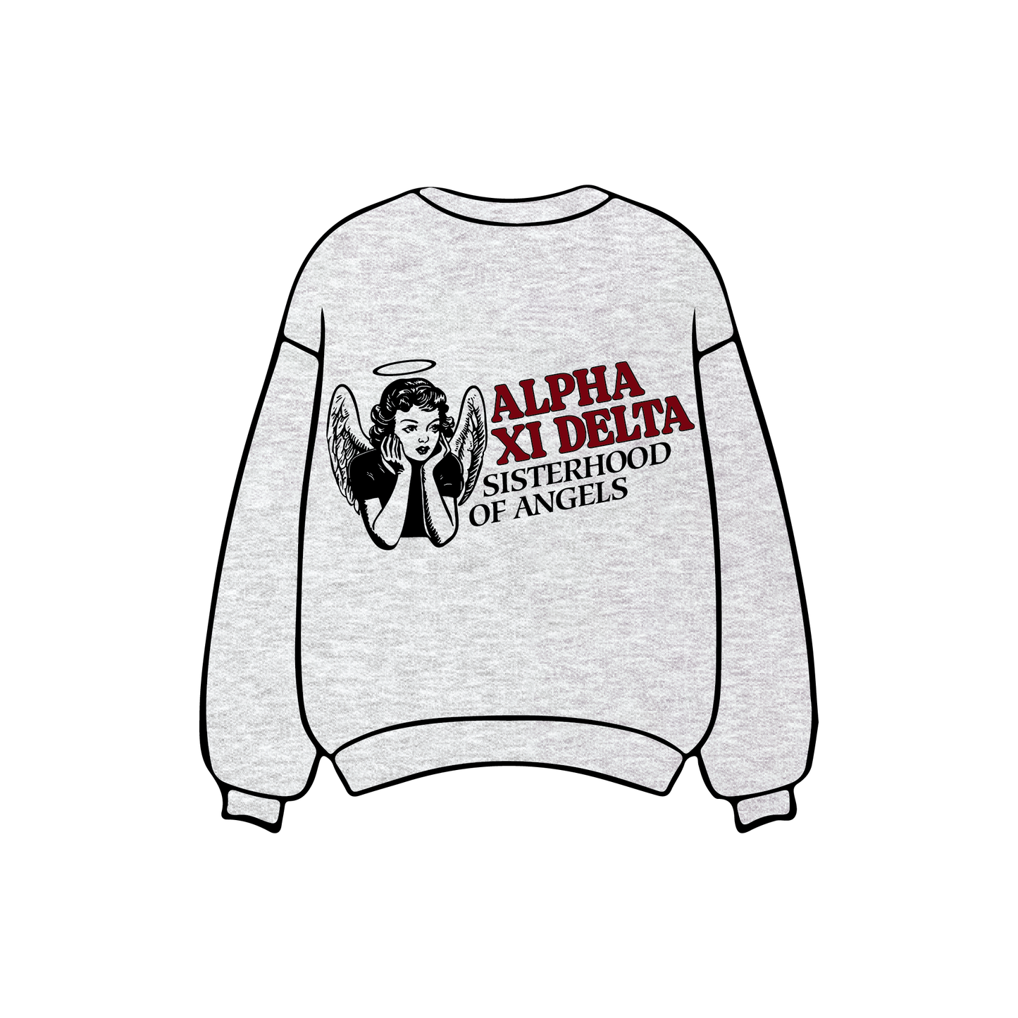 University of Maryland x Alpha Xi Delta 'Angel' Crewneck