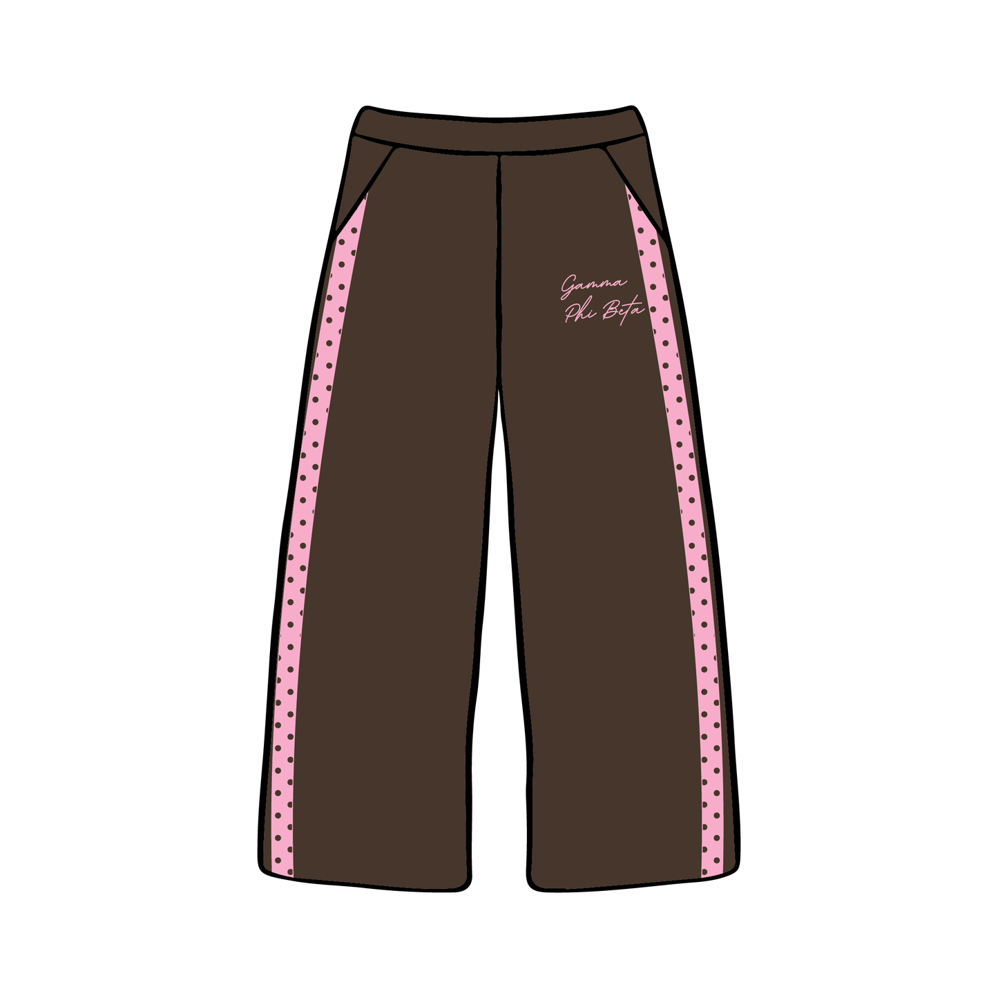 University of Oregon x Gamma Phi Beta 'Fall Merch Drop' Wide-leg Sweatpants