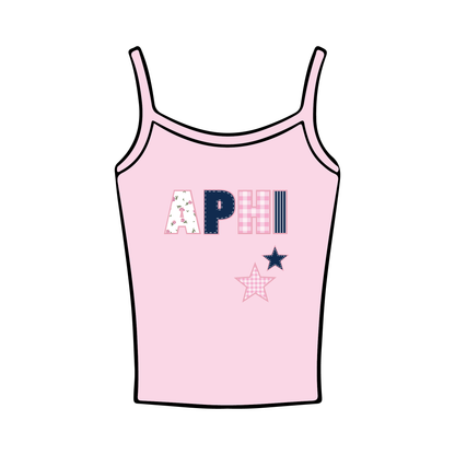 University of South Dakota x Alpha Phi 'April Merch' Spaghetti Tank Top