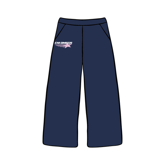 University of Washington x Chi Omega 'General Merch' Wide-leg Sweatpants