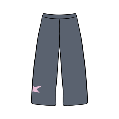 University of Wisconsin-Madison x Alpha Phi 'Spring Merch 2025' Wide-leg Sweatpants