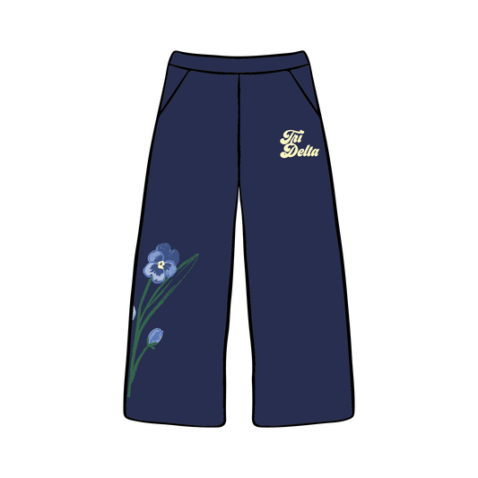 University of Wisconsin-Madison x Delta Delta Delta 'New Member' Wide-leg Sweatpants