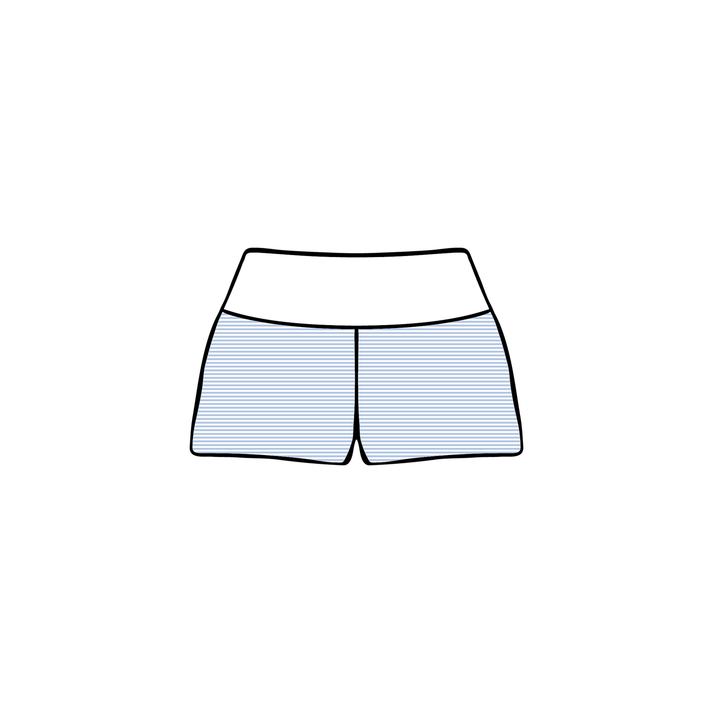 University of Arizona x Alpha Chi Omega 'Optional Merch' Foldover Shorts