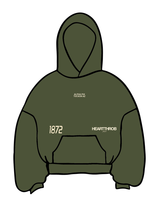 University of Arizona x Alpha Phi 'Green Heartthrob' Hoodie