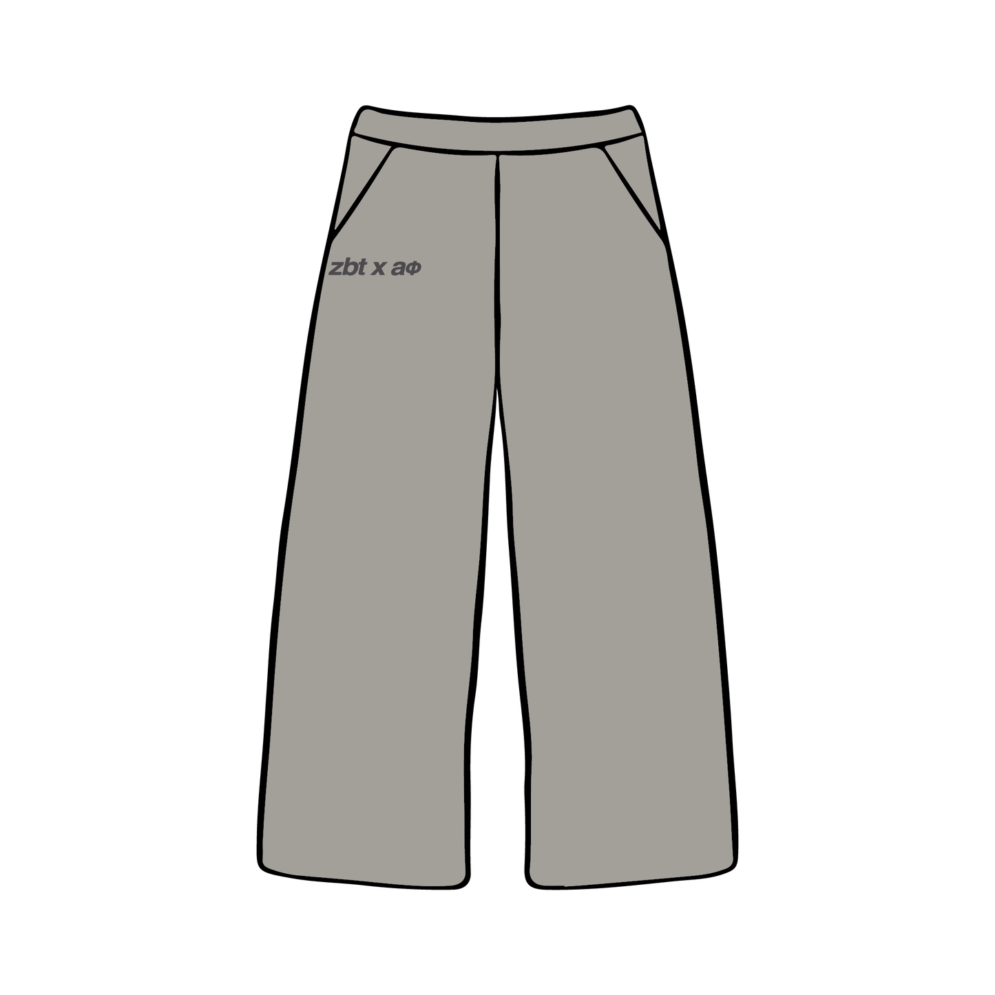 University of Arizona x Zeta Beta Tau x Alpha Phi 'Spring Fling' Wide-leg Sweatpants
