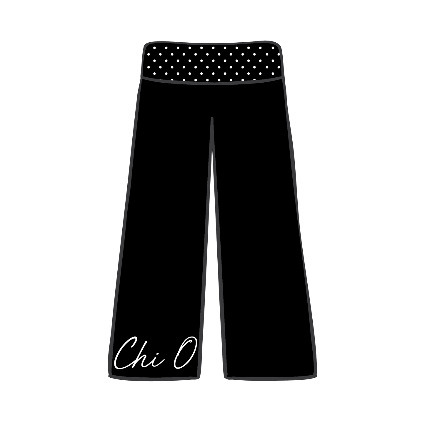 University of Arizona x Chi Omega 'No Event' Foldover Pants