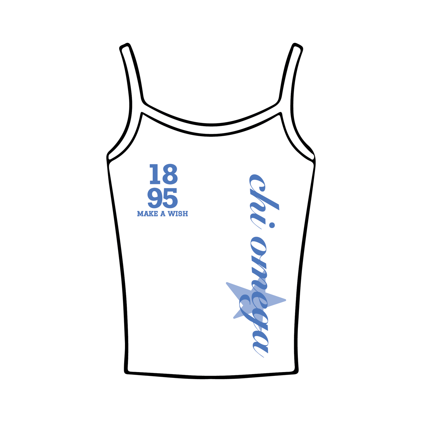 University of Arizona x Chi Omega 'Philanthropy - Make A Wish Week' Spaghetti Tank