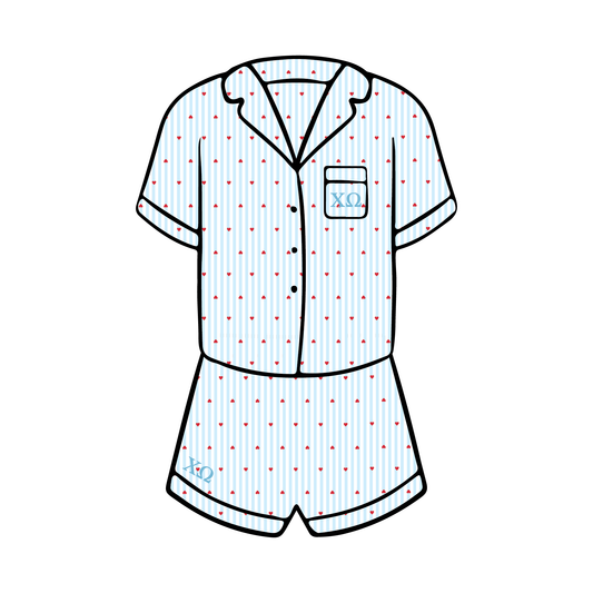 University of Arizona x Chi Omega 'Work Week' Pajamas