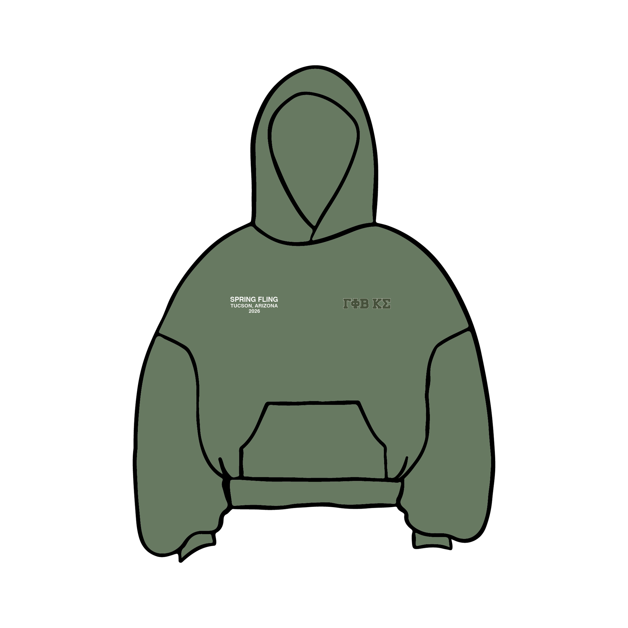 University of Arizona x Gamma Phi Beta 'Spring Fling' Hoodie