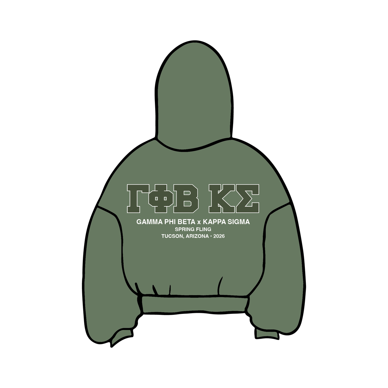 University of Arizona x Gamma Phi Beta 'Spring Fling' Hoodie