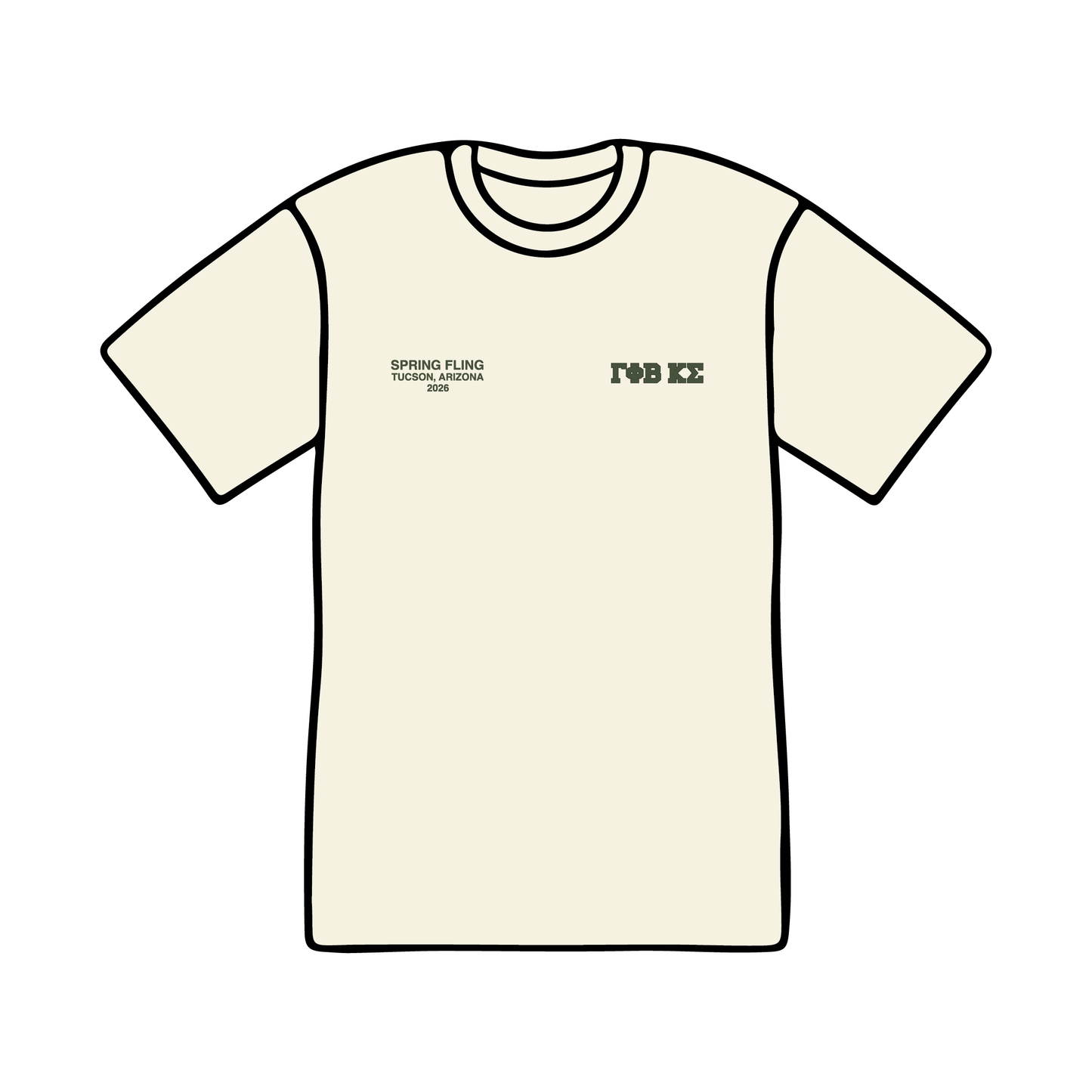 University of Arizona x Gamma Phi Beta 'Spring Fling' T-Shirt
