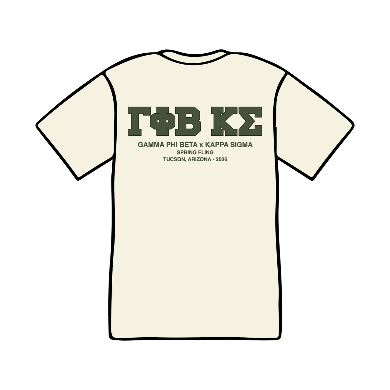 University of Arizona x Gamma Phi Beta 'Spring Fling' T-Shirt