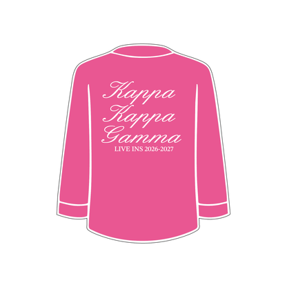 University of Arizona x Kappa Kappa Gamma 'Live ins 2026-2027' Pajama Top