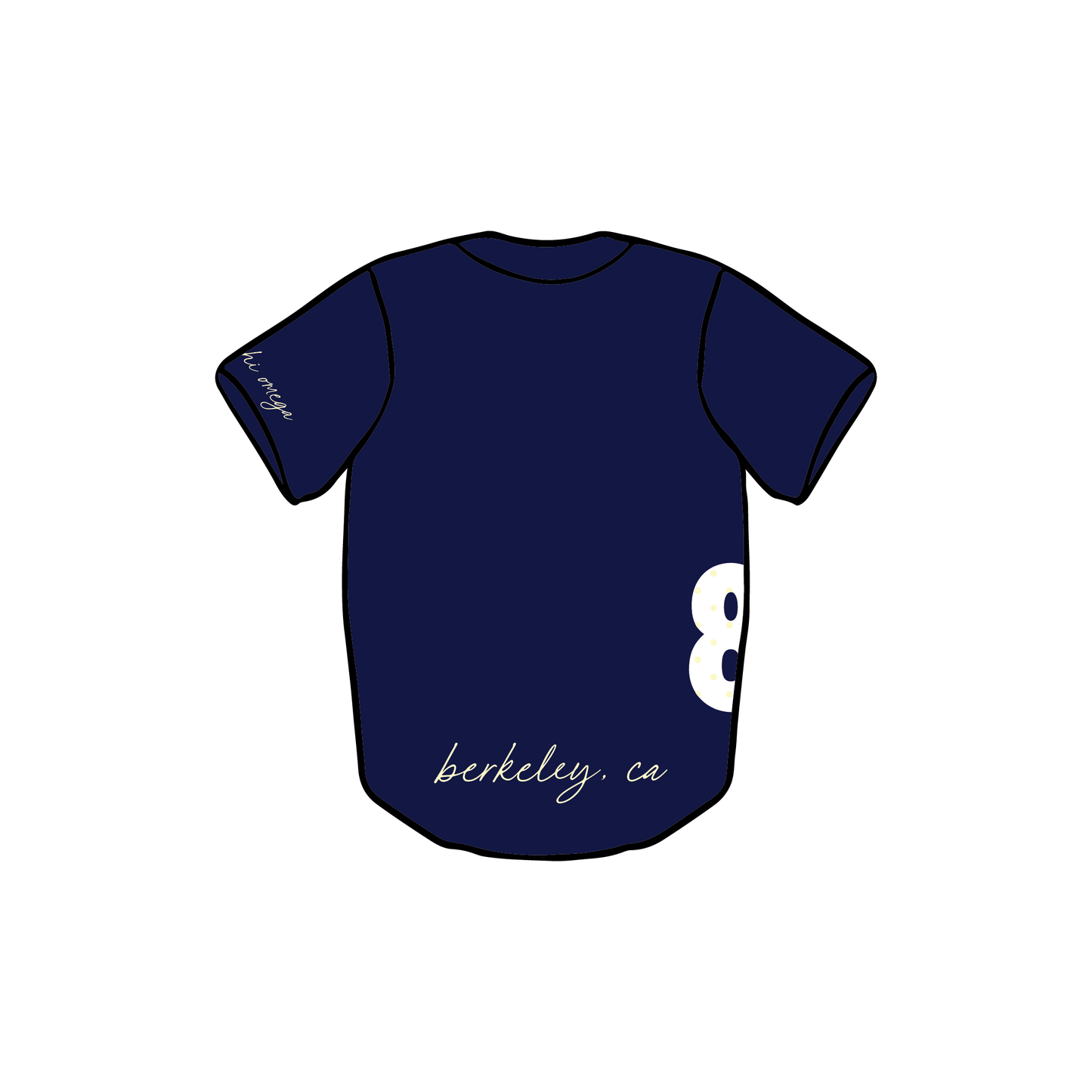 University of California, Berkeley x Alpha Chi Omega 'Big Game 2025' Baseball Jersey