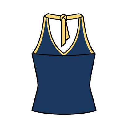 University of California, Berkeley x Alpha Chi Omega 'Cal Day' Halter Top