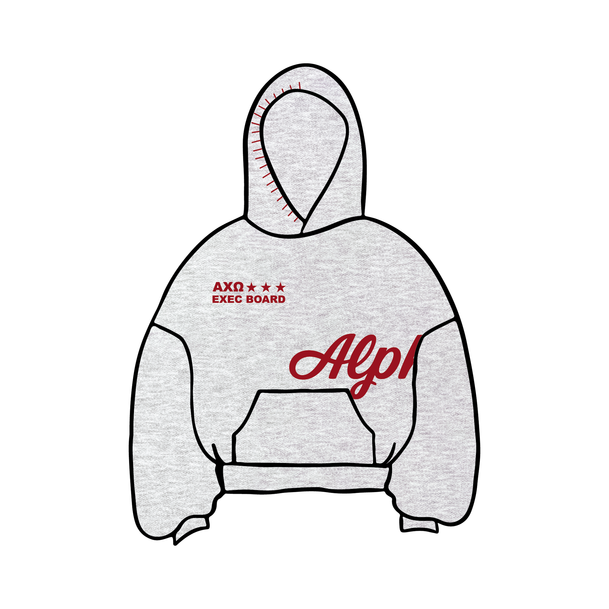 University of California, Berkeley x Alpha Chi Omega 'Exec Hoodies 2026' Hoodie
