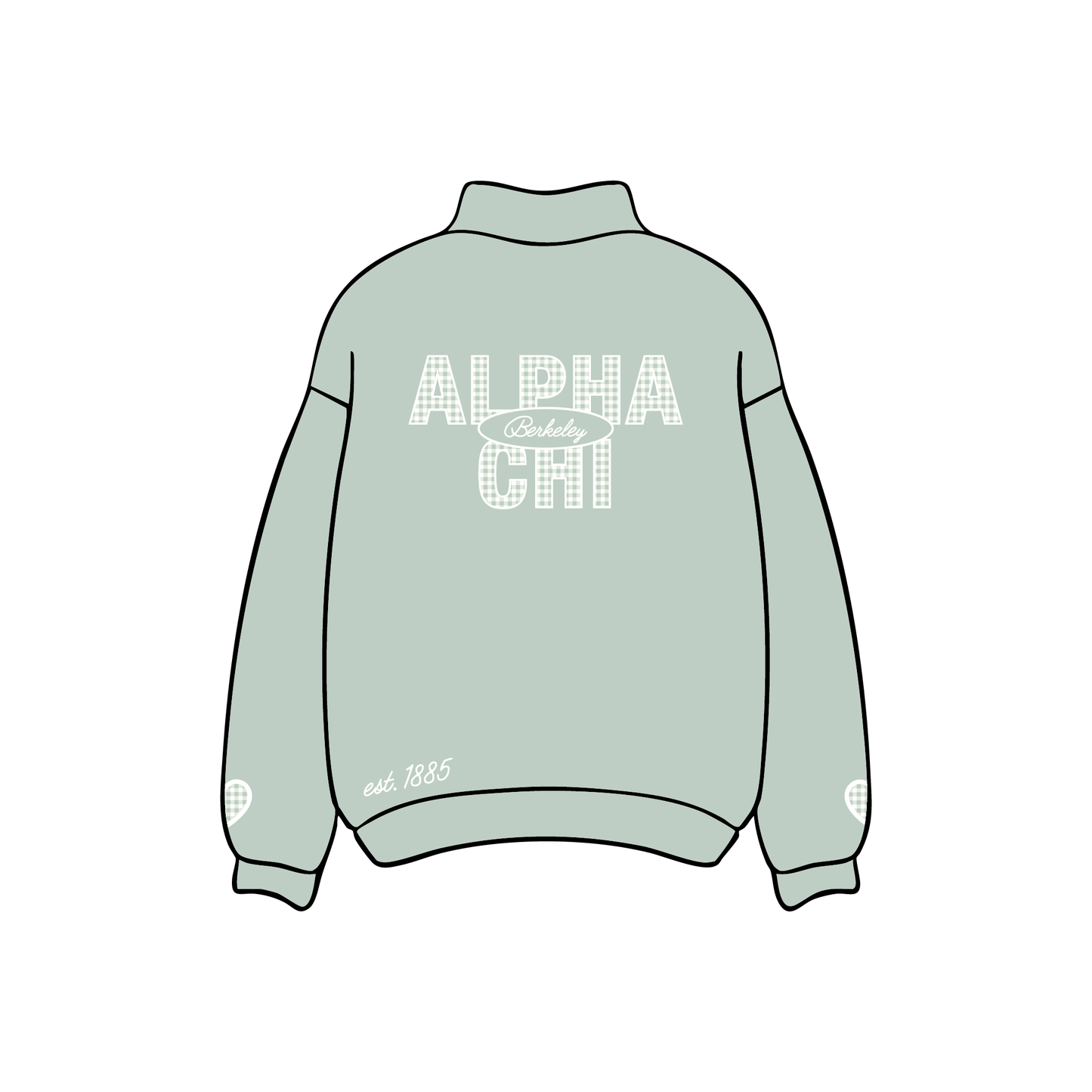 University of California, Berkeley x Alpha Chi Omega 'Spring Merch Drop' Mockneck