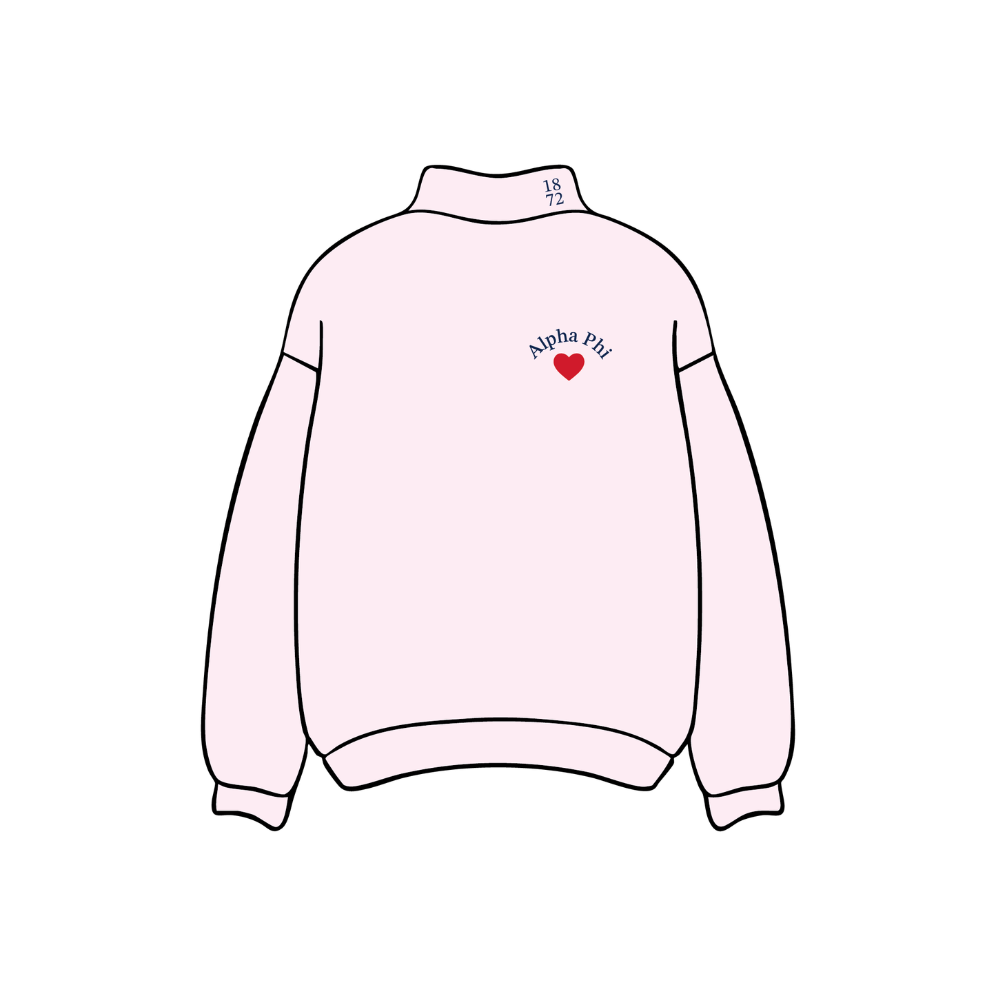 University of California, Santa Barbara x Alpha Phi 'Winter Merch' Mockneck