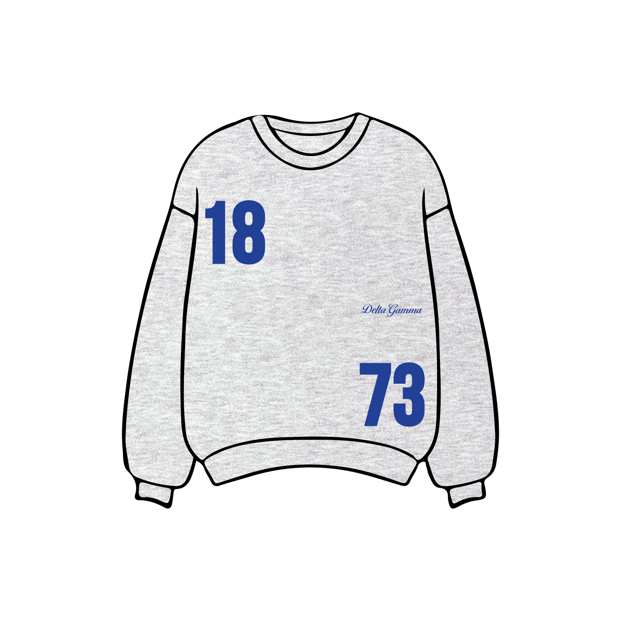 University of California, Santa Barbara x Delta Gamma 'Winter Q Drop' Crewneck
