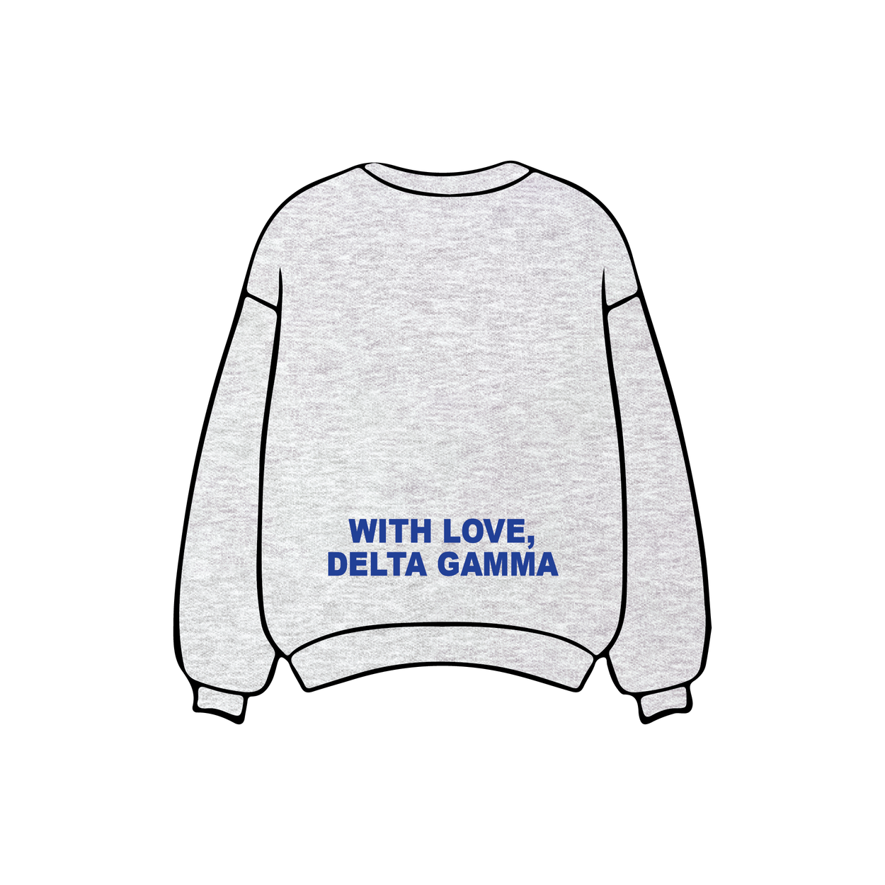 University of California, Santa Barbara x Delta Gamma 'Winter Q Drop' Crewneck