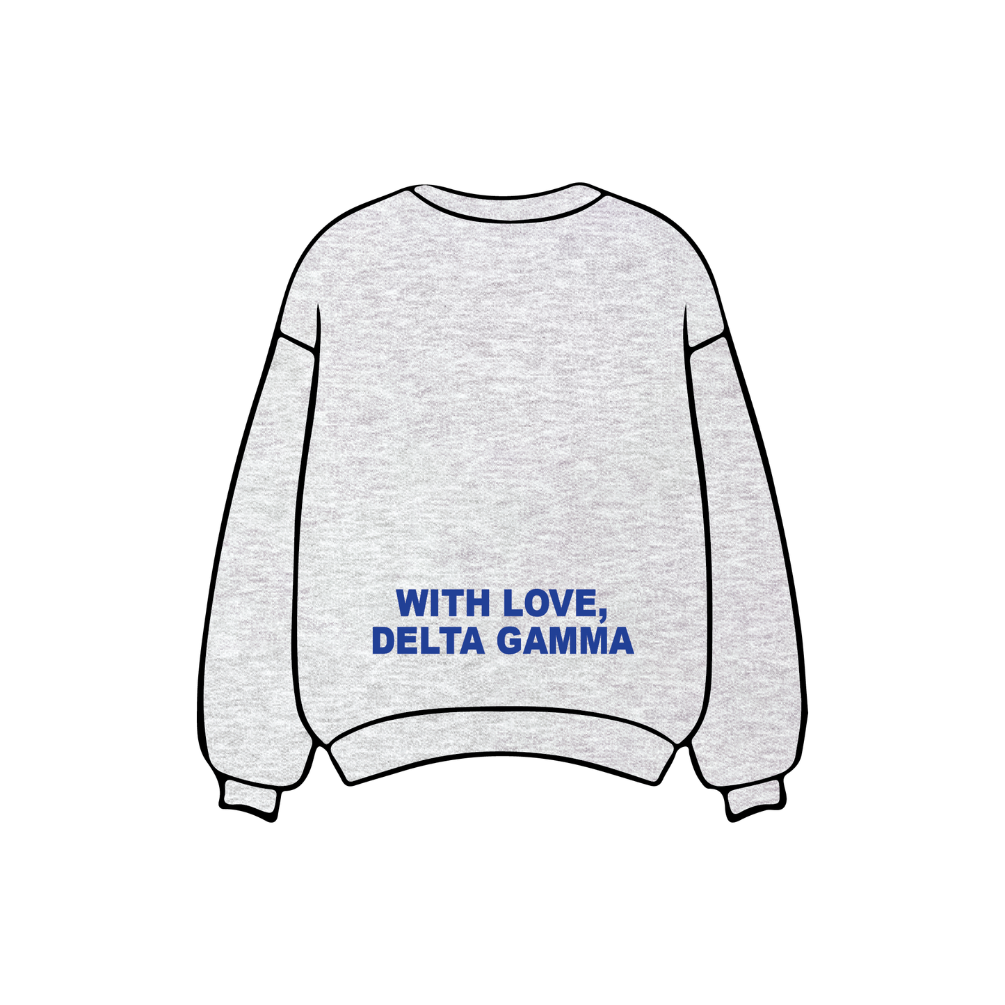 University of California, Santa Barbara x Delta Gamma 'Winter Q Drop' Crewneck