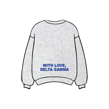 University of California, Santa Barbara x Delta Gamma 'Winter Q Drop' Crewneck