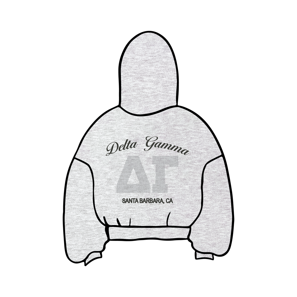 University of California, Santa Barbara x Delta Gamma 'Winter Q Drop' Hoodie
