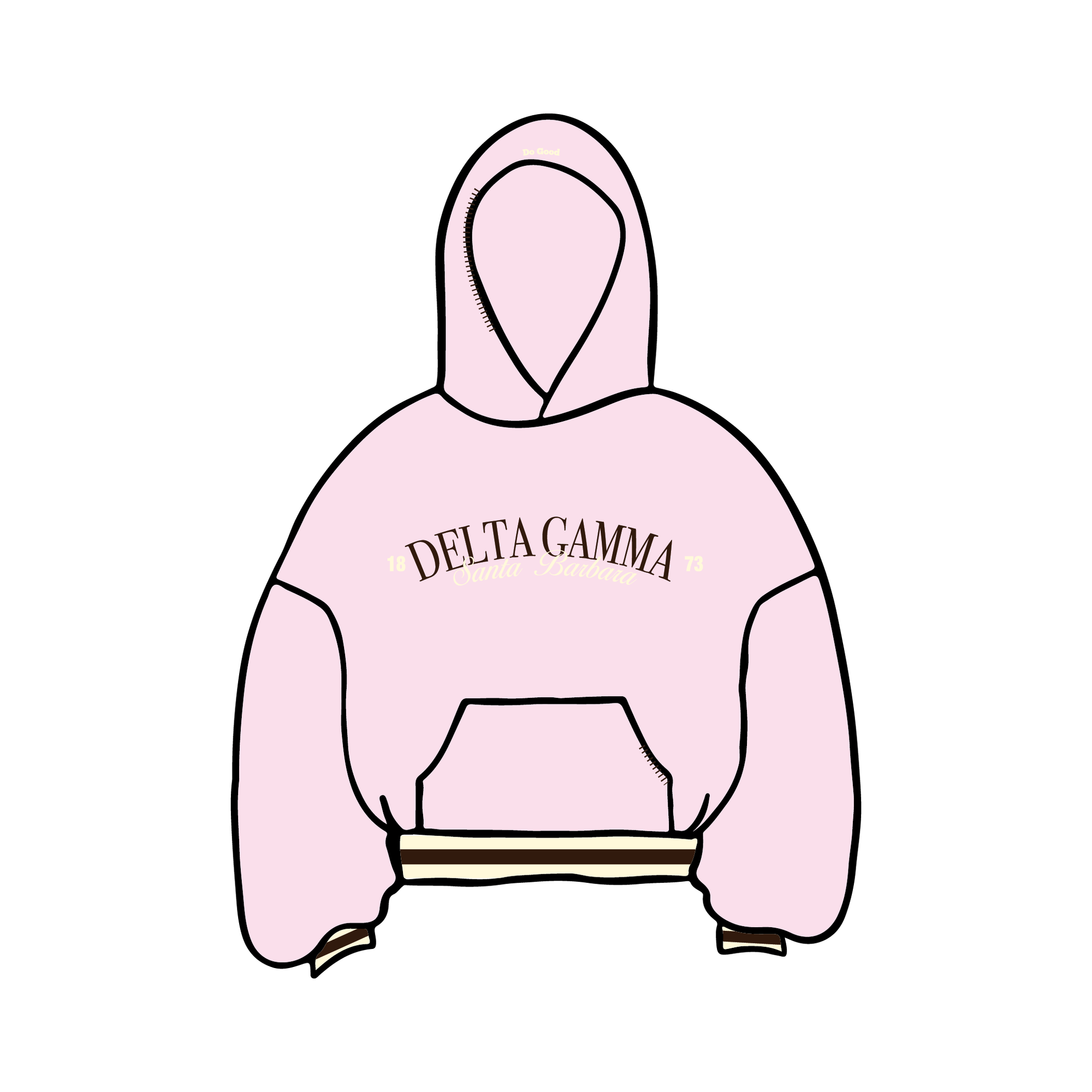 University of California, Santa Barbara x Delta Gamma 'Winter Q Drop' Hoodie